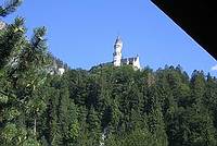Blick vom Landhaus Nina auf Schloss Neuschwanstein